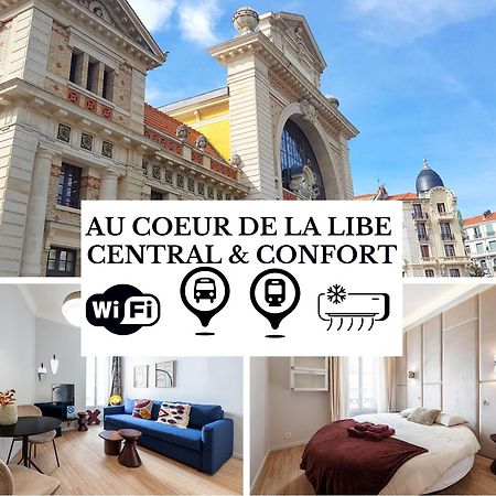 Au Coeur De La Libe - Ac - Central - Pres Tram Et Supermarches - Lit Xxl Ницца Экстерьер фото